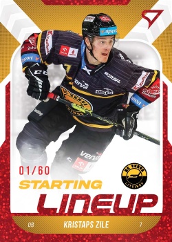 Kristaps Zile Litvinov Tipsport ELH 2022/23 SportZoo 2. serie Starting LINEUP 2nd PERIOD /60 #SL-75